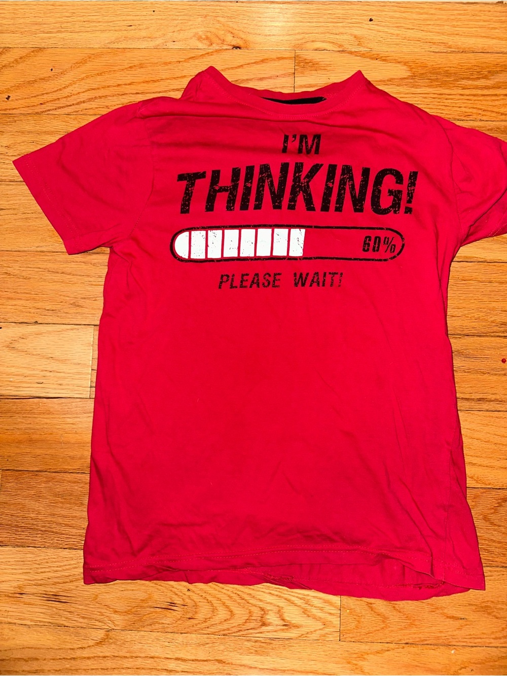 Red Kids' 'I'm Thinking!' Graphic Tee - Vintage